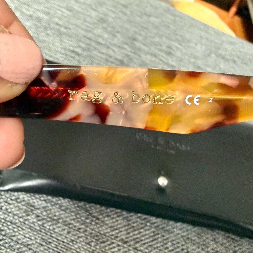 Turquoise -  RAG & BONE Polarized Cat-Eye Sunglasses w/Case RNB1003/S - Picture 4 of 4